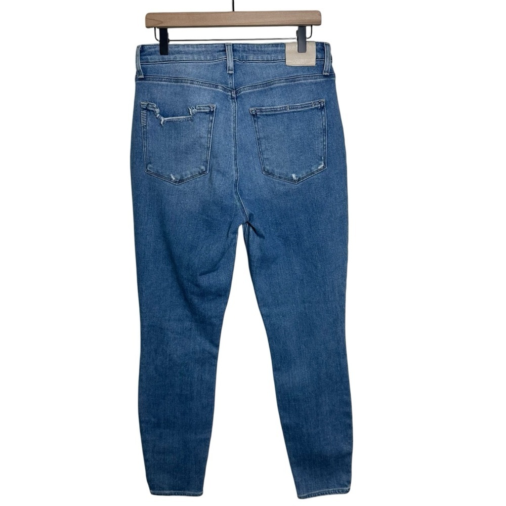 PAIGE Cheeky Ultra High Rise Skinny Jeans Destructed Swap Meet Women’s Size 31 - Picture 2 of 11